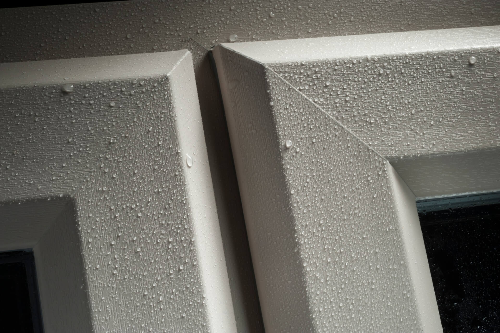 upvc window white