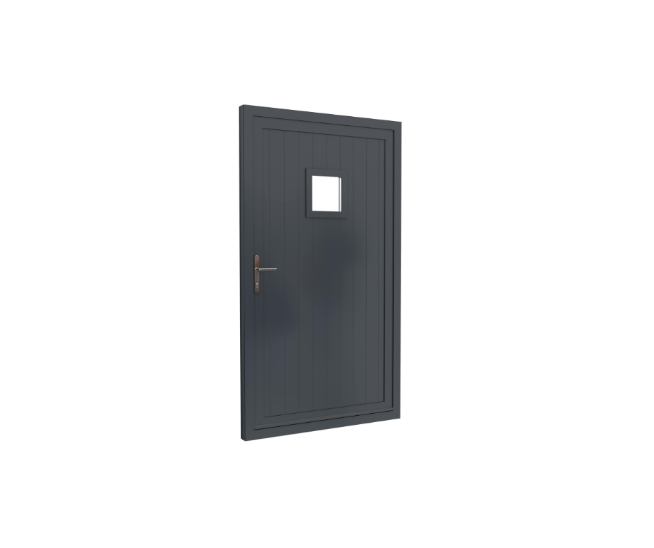 Alitherm 400 aluminium single front door