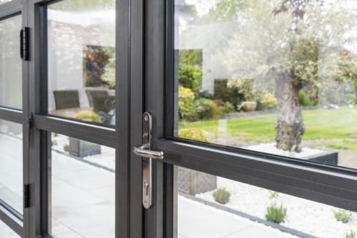 Aluminium - Bi Fold Door with transom