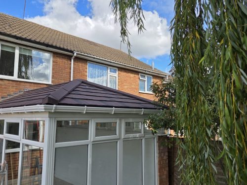 A home with a guardian conservatory roof